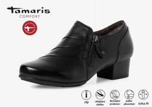 Tamaris comfort 8-84300-29 dámské polobotky 20926, černá