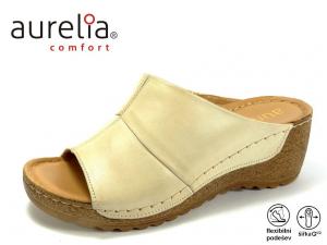 Aurelia K118 dámské nazouváky -  pantofle 20713, béžová