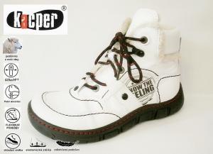 Kacper 4-0170 dámská kotníková obuv 20568, bílá, velikost 37 (38)