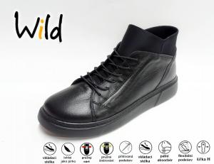 Wild 08604742 dámská prozouvací kotníková obuv - tenisky 20946, černá