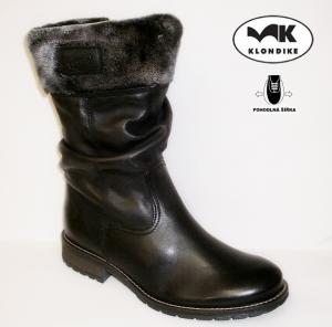 20487 Dámská poloholeňová obuv /polokozačky/ Klondike WB-021H18, černá, velikost 40