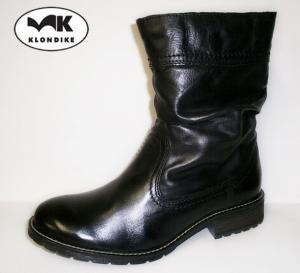 20486 Dámská poloholeňová obuv /polokozačky/ Klondike WB-021H19, černá, velikost 38 (39)