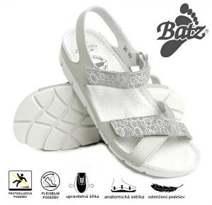 Batz Toledo grey dámské zdravotní sandály, šedá multi