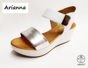 Arianna 276045 dámské sandály 20709, bílá kombi