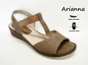 Arianna 351018 dámské sandály 20345, béžová, velikost 37