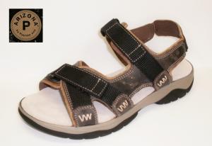 Arizona 1872-16 pánské sandály 20337, hnědá/černá, velikost 44