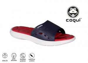 Coqui Melker 6194 pánské nazouváky - pantofle 21114 bílá/modrá