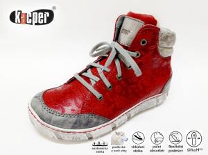 Kacper 4-1353 dámská kotníková obuv 20741, červená