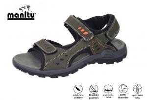 Manitu 610008-07 pánské sandály 20914, zelená