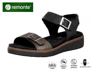 Remonte D2051-02 dámské sandály 20716, černá kombi