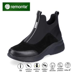 Remonte D6670-03 dámská kotníková obuv 20950, černá