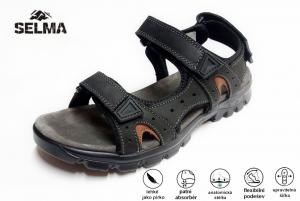 Selma MR63226 pánské sandály 20874, černá kombi