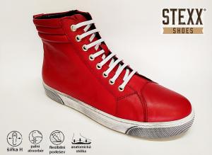 Stexx 8130018583 pánská kotníková obuv - tenisky 20725, červená